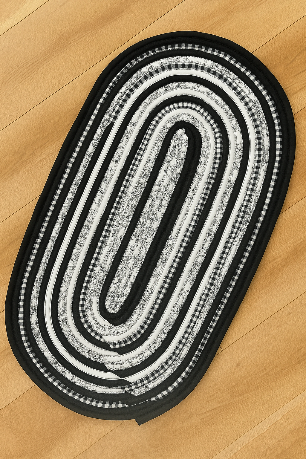 Jelly roll rope rug