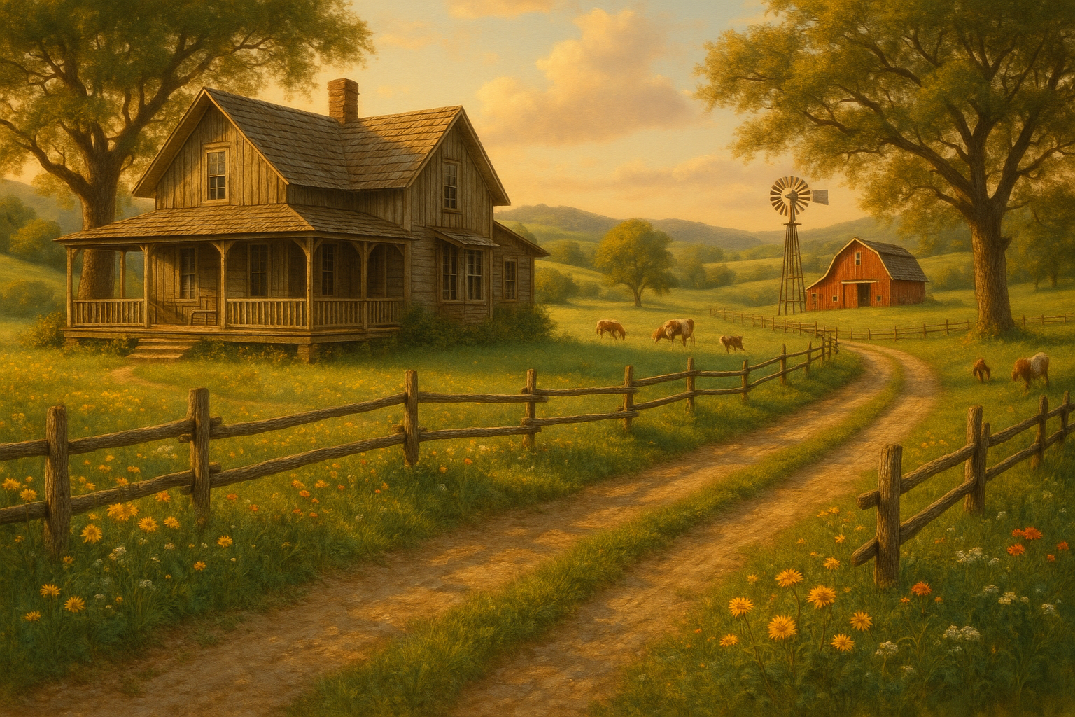 Rustic country setting